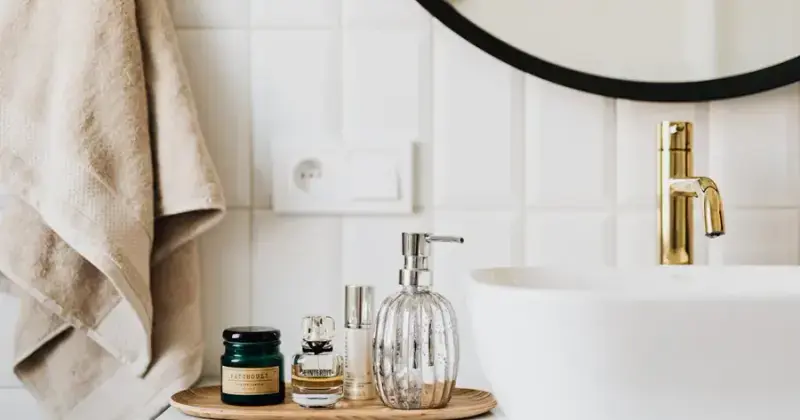 Eco-friendly cleaning products with plant-based ingredients on a clean kitchen counter
