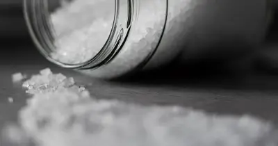 Chrome shower head with running water in a modern bathroom
