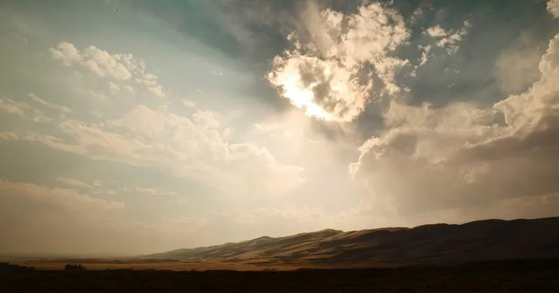 Contemporary organized bathroom vanity with wooden accents and mirror