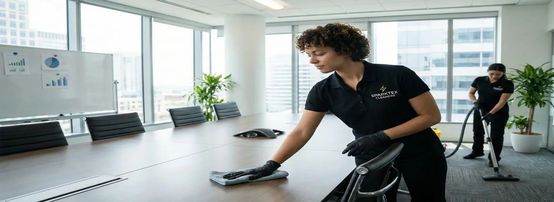 Professional Recurring Commercial Cleaning by SparkTex Cleaners