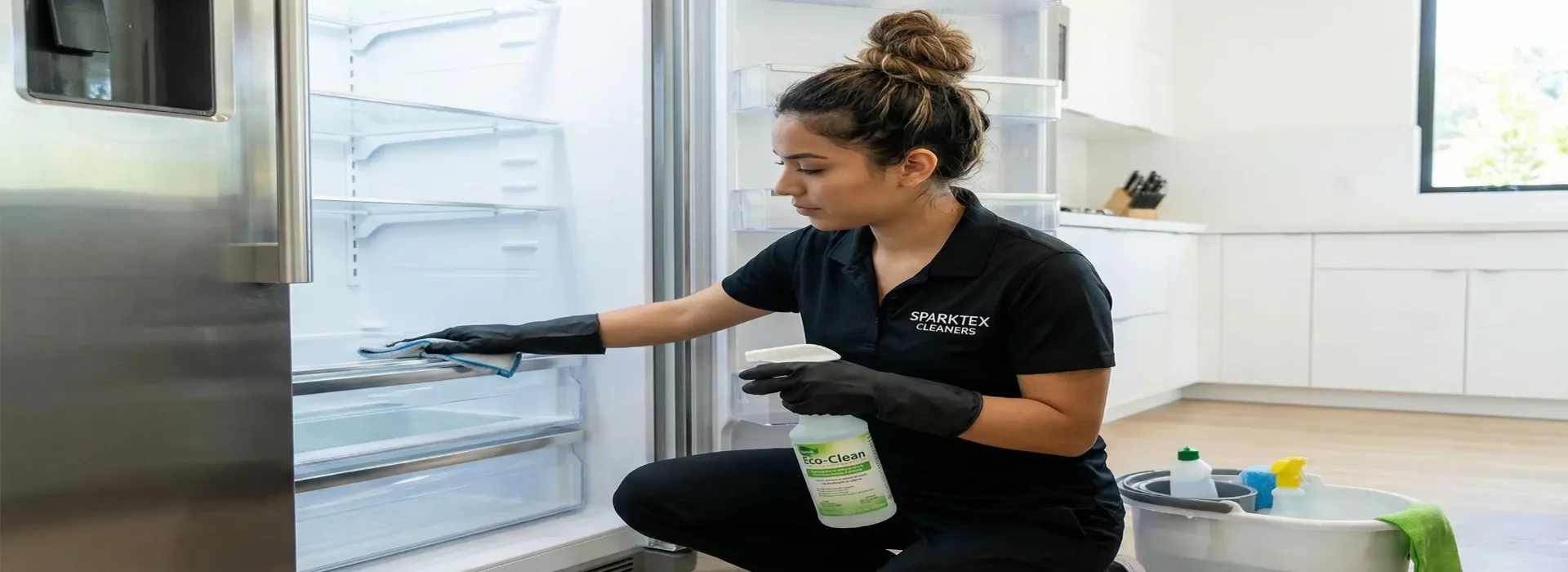 Professional Refrigerator Cleaning by SparkTex Cleaners